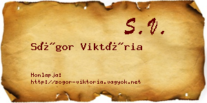 Sógor Viktória névjegykártya